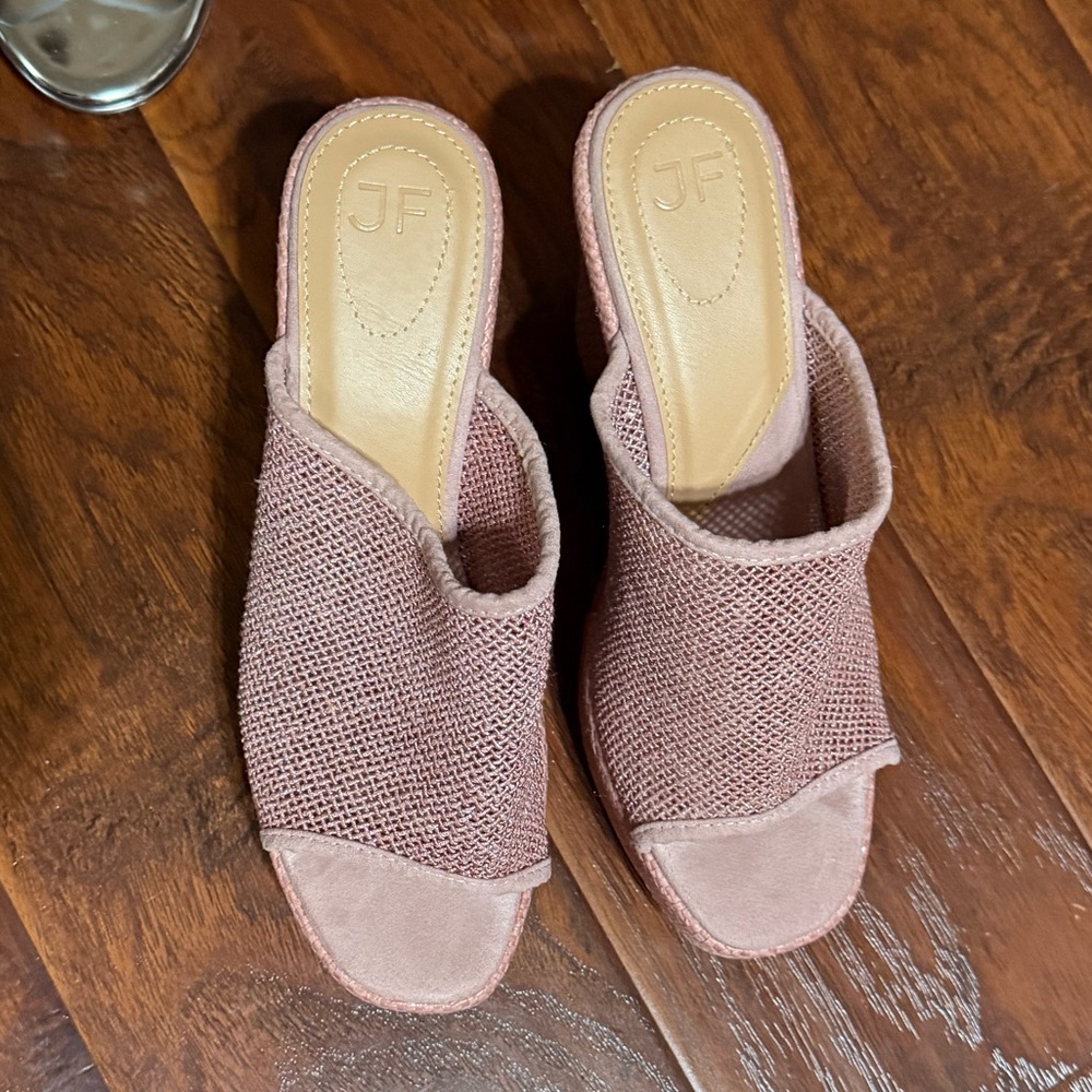 Women's JF Pink Slide Sandals